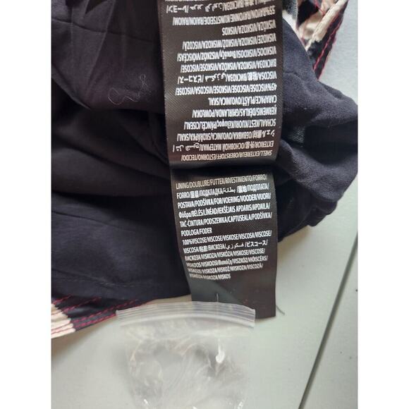 NWT Farm Rio x Anthropologie Geo Toucan Mini Dress Sz S White/Black #G5402 - Picture 11 of 12